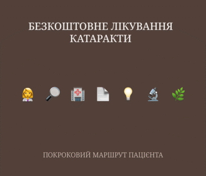 безкоштовне лікування катаракти