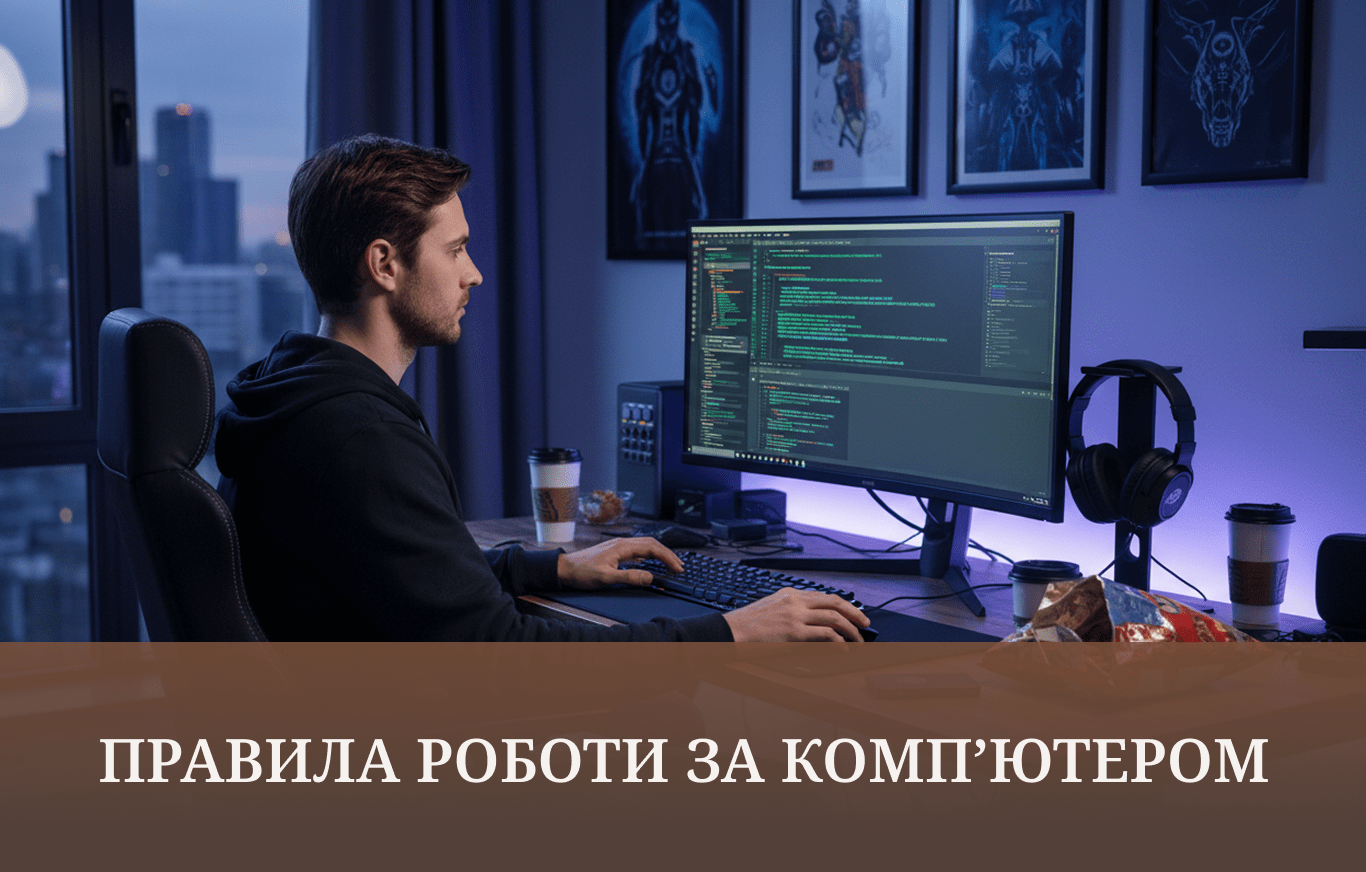 Як працювати за комп’ютером без шкоди для очей